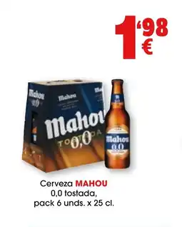 TOP Cash & Carry Mahou Cerveza 0,0 tostada oferta