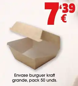 TOP Cash & Carry Envase burguer kraft grande oferta