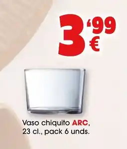 TOP Cash & Carry Vaso chiquito ARC oferta