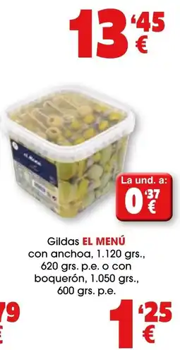 TOP Cash & Carry Gildas EL MENÚ oferta