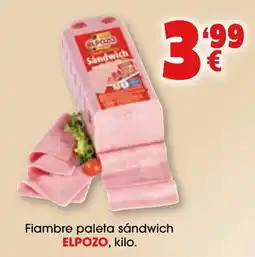 TOP Cash & Carry Elpozo fiambre paleta sándwich oferta