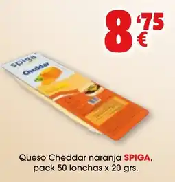 TOP Cash & Carry Spiga Queso Cheddar naranja oferta