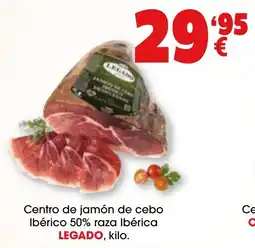 TOP Cash & Carry Legado centro de jamón de cebo ibérico 50% raza ibérica oferta