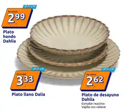 Action Dahlia plato hondo oferta