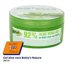 Action Betty's Nature gel aloe vera oferta