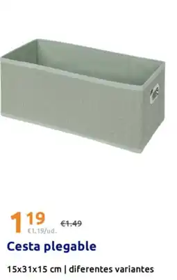 Action Cesta plegable oferta