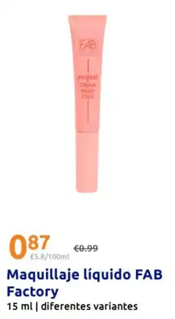 Action Fab factory maquillaje liquido oferta