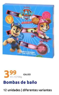 Action Paw Patrol bombas de baño oferta