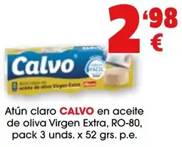 TOP Cash & Carry Atún claro CALVO en aceite de oliva Virgen Extra oferta