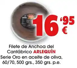 TOP Cash & Carry Arlequín filete de anchoa del cantábrico oferta