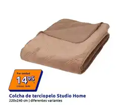 Action Studio Home colcha de terciopelo oferta