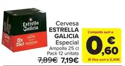 Carrefour Market Estrella galicia - cervesa oferta