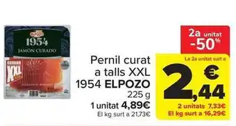 Elpozo - pernil curat a talls xxl 1954