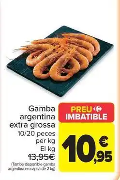Carrefour Market Gamba argentina extra grossa oferta