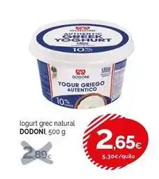 Condis Dodoni - logurt grec natural oferta