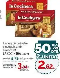 Condis La cocinera - fingers de pollastre o nuggets amb arrebossat fi oferta