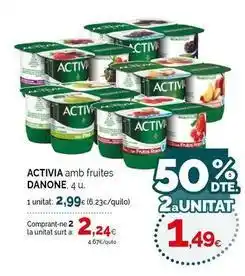 Condis Danone - activia oferta