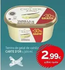 Condis Carte d'or - terrina de gelat de vainilla oferta