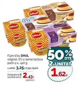 Condis Dhul - flam d'ou original, 0% o sense lactosa oferta
