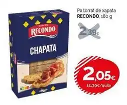 Condis Recondo - pa torrat de xapata oferta