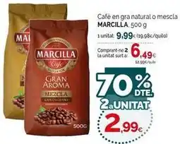 Condis Marcilla - cafe en gra natural o mescla oferta