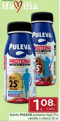Supermercados Dani Puleva - batido proteina high pro vanilla o choco oferta
