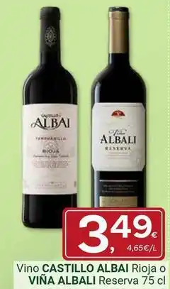 Supermercados Dani Viña albali - vino castello oferta
