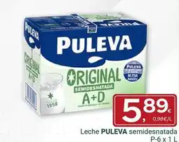 Supermercados Dani Puleva - leche semidesnatada oferta