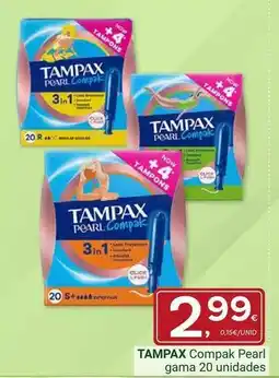 Supermercados Dani Tampax - compak pearl gama oferta