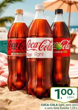 Supermercados Dani Coca-cola - light, zero zero o zero lime botella oferta