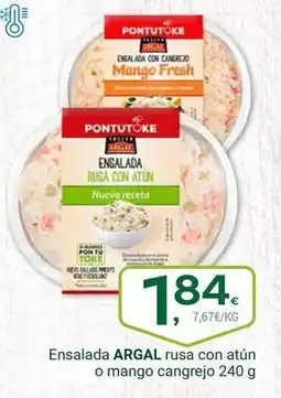 Supermercados Dani Argal - ensalada rusa con atun o mango cangrejo oferta