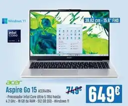 Beep Acer - aspire go 15 oferta