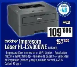 Beep Brother - impresora laser hl-l2400dwe brt2008 oferta