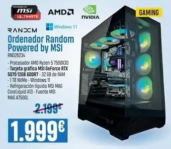 Msi - ordenador random powered