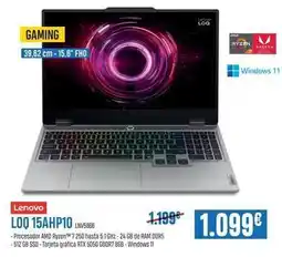 Beep Lenovo - loo 15ahp10 oferta