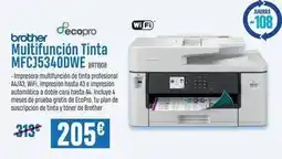 Beep Brother - multifuncion tinta mfcj5340dwe oferta