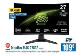 Beep Msi - monitor mag 276cf oferta