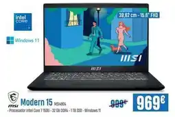 Beep Msi - modern 15 oferta