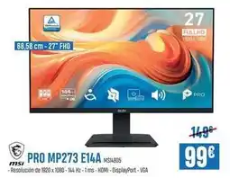 Beep Msi - pro mp273 e14a msi4805 oferta