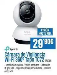 Beep Tp-link - cámara de vigilancia wi-fi 360° tapo tc72 oferta
