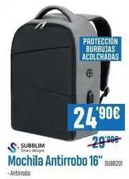 Beep Subblim - mochila antirrobo 16 oferta
