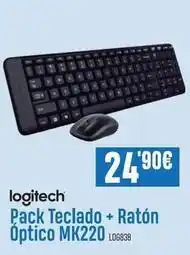 Beep Logitech - pack teclado + ratón optico mk220 oferta