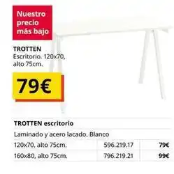 IKEA Blanco - trotten escritorio oferta