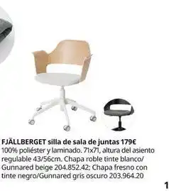 IKEA Blanco - fjällberget silla de sala de juntas oferta