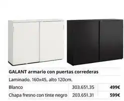 IKEA Blanco - galant armario con puertas correderas oferta