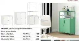 IKEA Blanco - trotten armario con puertas correderas oferta