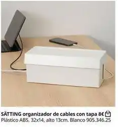 IKEA Abs - sàtting organizador de cables con tapa oferta