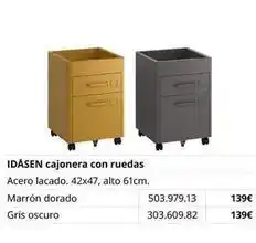 IKEA Idásen cajonera con ruedas oferta
