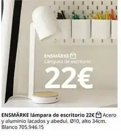 IKEA Blanco - ensmahlk lampara de escritorio oferta