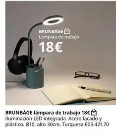 IKEA Brunbage lámpara de trabajo oferta
